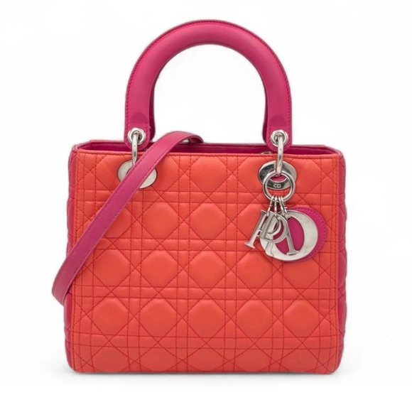 Dior Handbags - Lady Dior Medium Bicolor Cannage~with COA